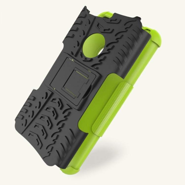 Чехол Hybrid Armor для Google Pixel XL (черный + зеленый)