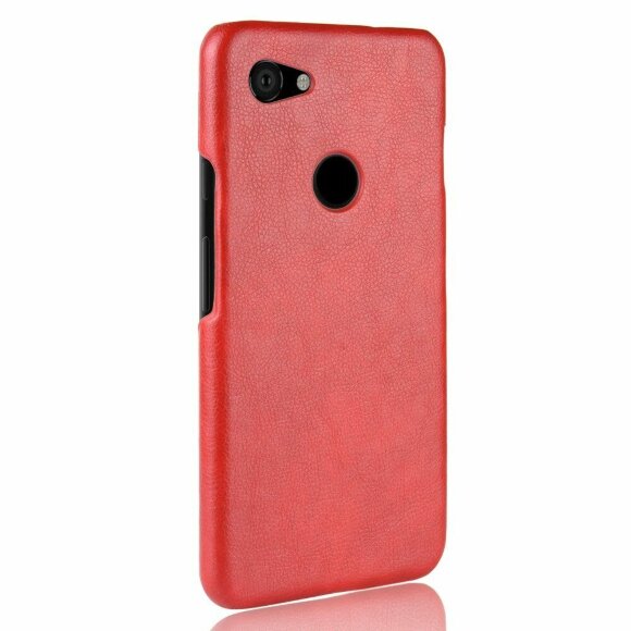 Кожаная накладка-чехол для Google Pixel 3a XL (красный)