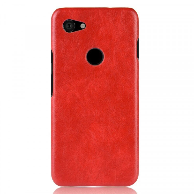 Кожаная накладка-чехол для Google Pixel 3a XL (красный)
