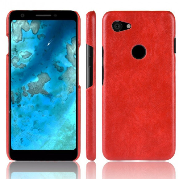 Кожаная накладка-чехол для Google Pixel 3a XL (красный) Кожаная накладка-чехол для Google Pixel 3a XL (красный)