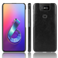 Кожаная накладка-чехол для Asus Zenfone 6 ZS630KL (черный) Кожаная накладка-чехол для Asus Zenfone 6 ZS630KL (черный)