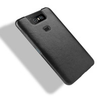 Кожаная накладка-чехол для Asus Zenfone 6 ZS630KL (черный)