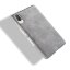 Кожаная накладка-чехол Litchi Texture для Sony Xperia L3 (серый)