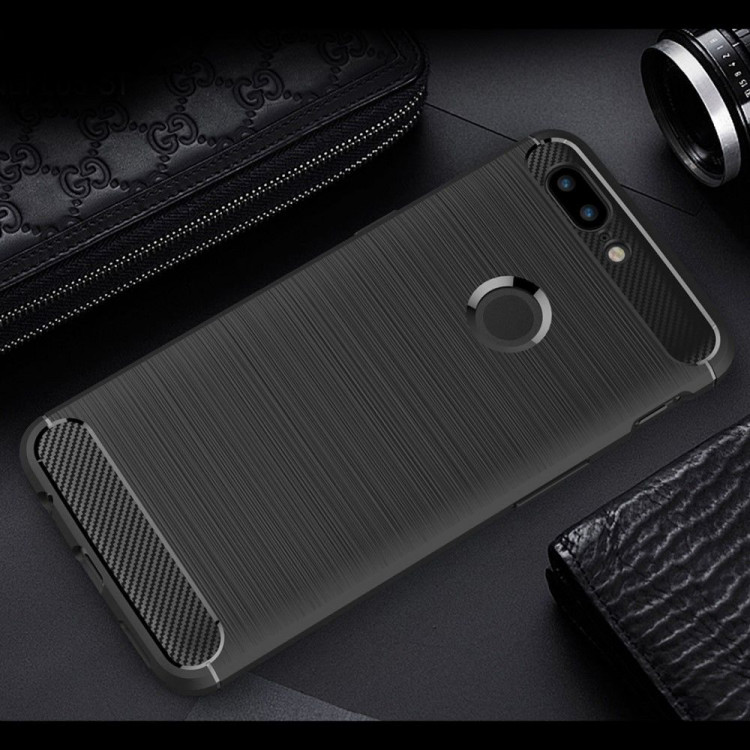 Чехол-накладка Carbon Fibre для OnePlus 5T (черный)