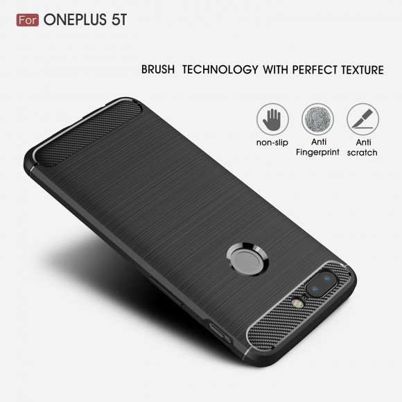 Чехол-накладка Carbon Fibre для OnePlus 5T (черный) Чехол-накладка Carbon Fibre для OnePlus 5T (черный)