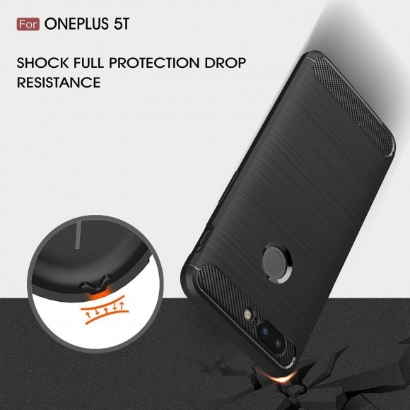 Чехол-накладка Carbon Fibre для OnePlus 5T (черный) Чехол-накладка Carbon Fibre для OnePlus 5T (черный)
