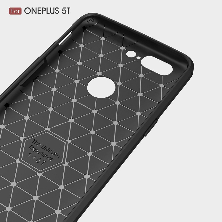 Чехол-накладка Carbon Fibre для OnePlus 5T (черный)