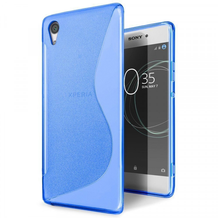 Нескользящий чехол для Sony Xperia XA1 (голубой)