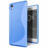 Нескользящий чехол для Sony Xperia XA1 (голубой)