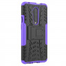 Чехол Hybrid Armor для OnePlus 7T Pro (черный + фиолетовый)