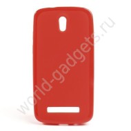 Мягкий пластиковый чехол для HTC Desire 500 (красный) Мягкий пластиковый чехол для HTC Desire 500 (красный)
