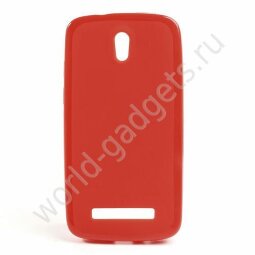 Мягкий пластиковый чехол для HTC Desire 500 (красный)