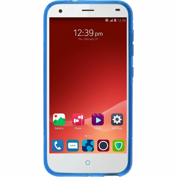 Нескользящий чехол для ZTE Blade S6 (голубой)