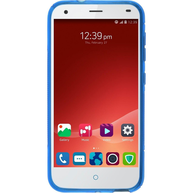Нескользящий чехол для ZTE Blade S6 (голубой)