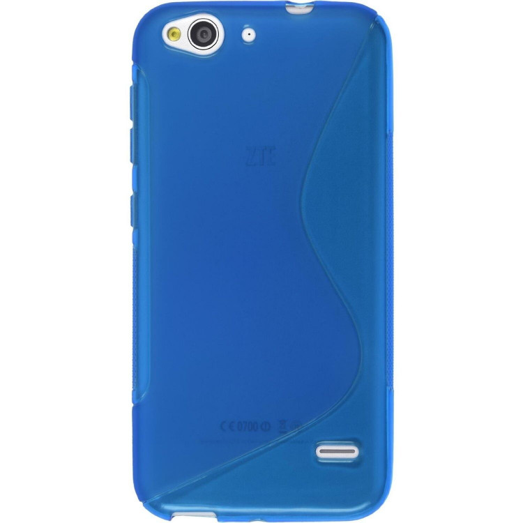 Нескользящий чехол для ZTE Blade S6 (голубой)