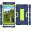 Гибридный TPU чехол для Samsung Galaxy Tab A7 Lite SM-T220 / SM-T225 (темно-синий+зеленый)