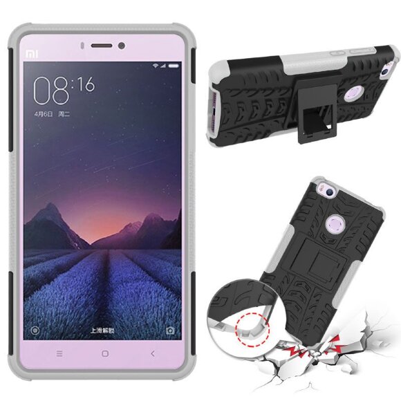 Чехол Hybrid Armor для Xiaomi Mi4s (черный + белый) Чехол Hybrid Armor для Xiaomi Mi4s (черный + белый)
