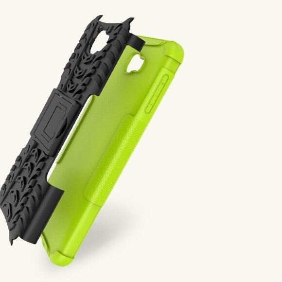 Чехол Hybrid Armor для Samsung Galaxy J7 Prime SM-G610F/DS (черный + зеленый) (On7 2016 SM-G6100)