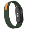 Ремешок с нейлоновой петлей для Xiaomi Mi Smart Band 8, Xiaomi Mi Band 8 (армейский зеленый)