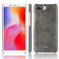 Чехол Litchi Texture для Xiaomi Redmi 6A (серый) Чехол Litchi Texture для Xiaomi Redmi 6A (серый)