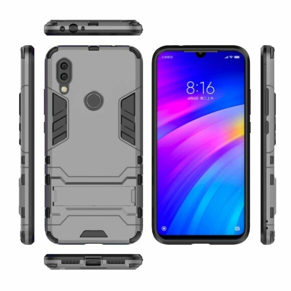 Чехол Duty Armor для Xiaomi Redmi 7 / Redmi Y3 (серый)