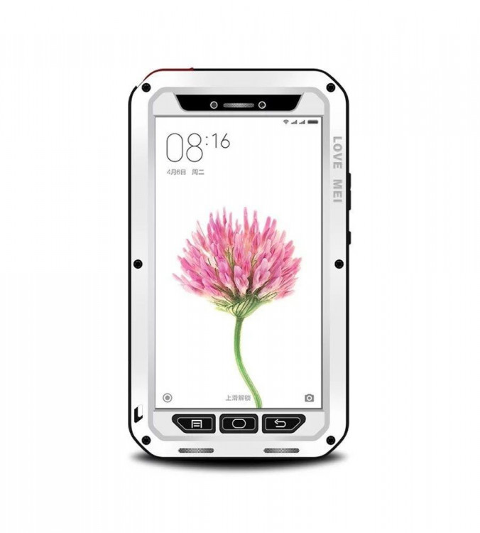 Гибридный чехол LOVE MEI для Xiaomi Mi Max (белый)