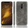Чехол Litchi Texture для Xiaomi Pocophone F1 / Poco F1 (серый)