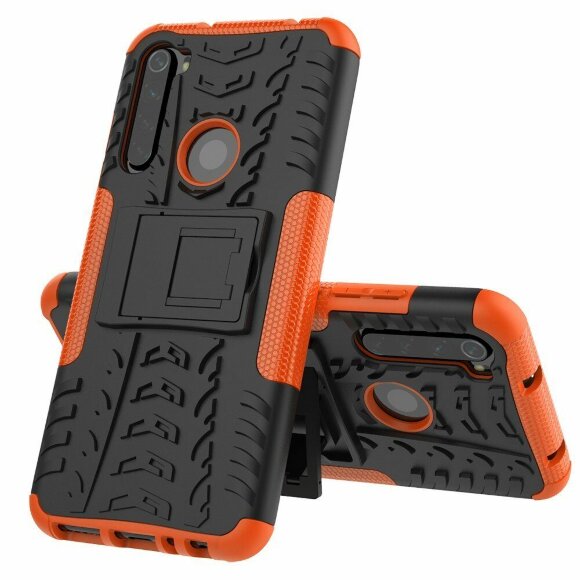 Чехол Hybrid Armor для Xiaomi Redmi Note 8 (черный + оранжевый) Чехол Hybrid Armor для Xiaomi Redmi Note 8 (черный + оранжевый)