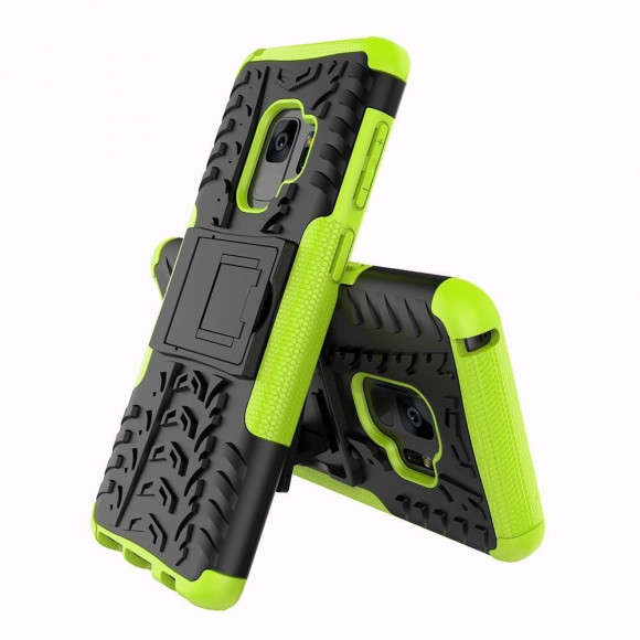 Чехол Hybrid Armor для Samsung Galaxy S9+ (черный + зеленый) Чехол Hybrid Armor для Samsung Galaxy S9+ (черный + зеленый)