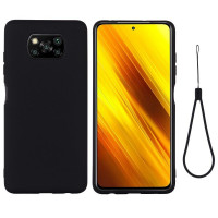 Силиконовый чехол Mobile Shell для Xiaomi Poco X3 NFC / Poco X3 / Poco X3 Pro (черный)