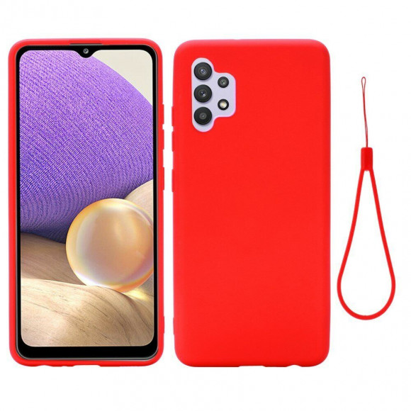 Силиконовый чехол Mobile Shell для Samsung Galaxy A32 SM-A325F (красный)