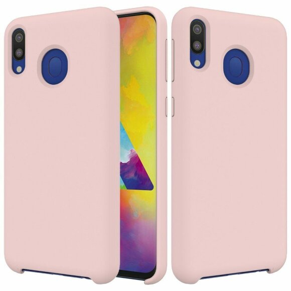 Силиконовый чехол Mobile Shell для Samsung Galaxy M20 (розовый)