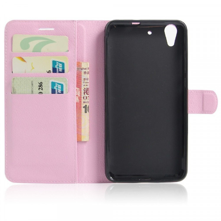 Чехол с визитницей для Huawei Y6 II (розовый)