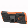 Чехол Hybrid Armor для Samsung Galaxy A8s (черный + оранжевый)
