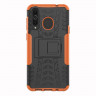 Чехол Hybrid Armor для Samsung Galaxy A8s (черный + оранжевый)