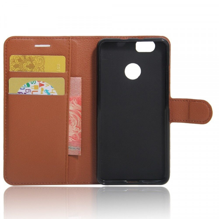 Чехол с визитницей для Huawei Nova (коричневый)