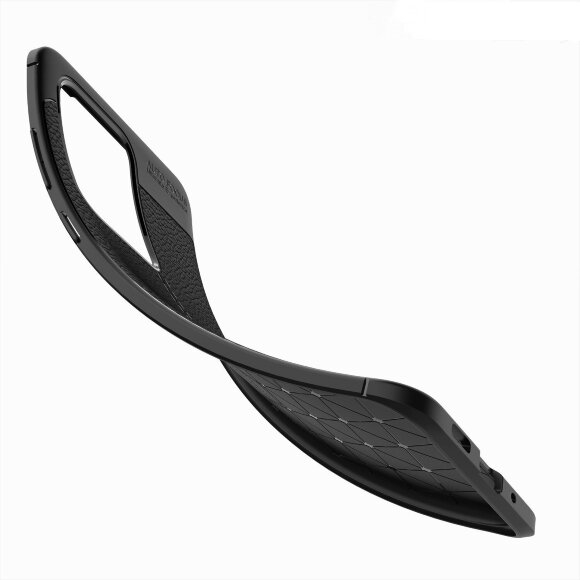 Чехол-накладка Litchi Grain для Samsung Galaxy S20 Ultra (черный)