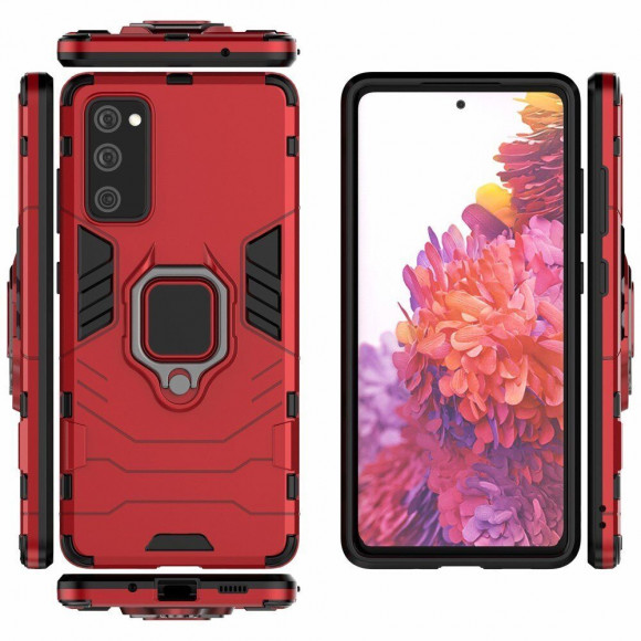 Чехол Armor Ring Holder для Samsung Galaxy S20 FE (S20 Fan Edition) (красный) Чехол Armor Ring Holder для Samsung Galaxy S20 FE (S20 Fan Edition) (красный)