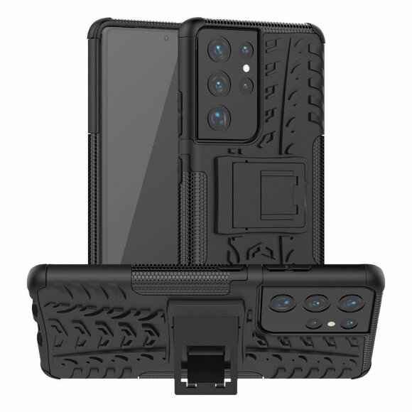 Чехол Hybrid Armor для Samsung Galaxy S21 Ultra (черный)