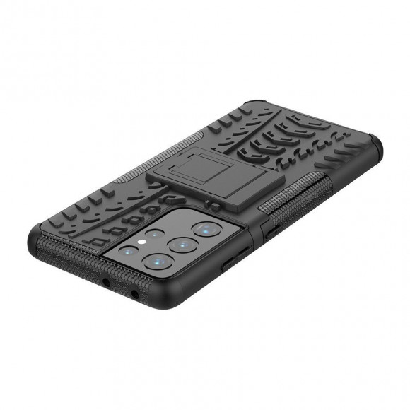 Чехол Hybrid Armor для Samsung Galaxy S21 Ultra (черный)