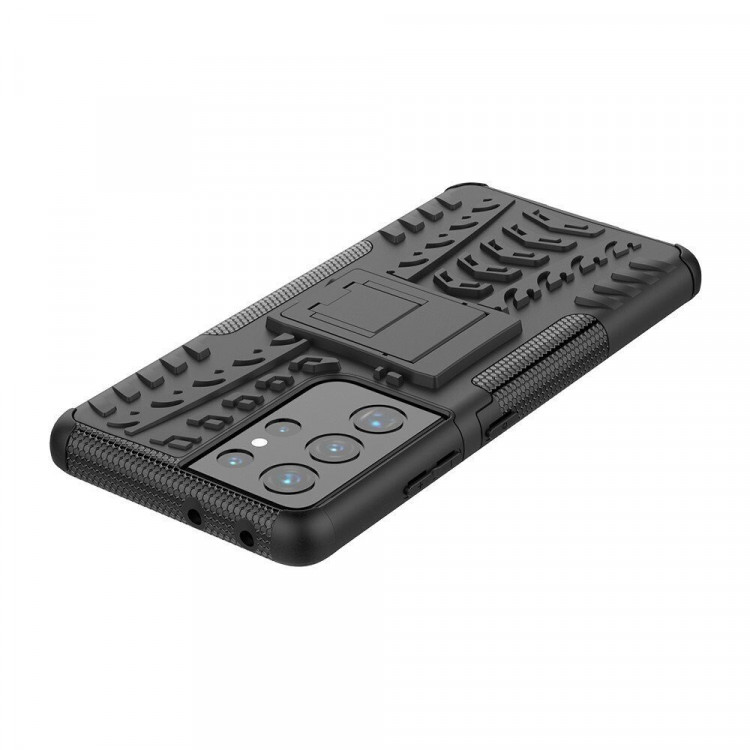 Чехол Hybrid Armor для Samsung Galaxy S21 Ultra (черный)