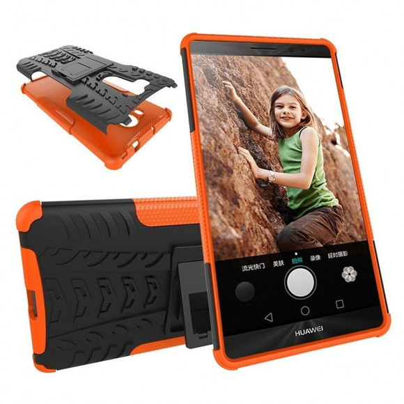 Чехол Hybrid Armor для Huawei Mate 8 (черный + оранжевый) Чехол Hybrid Armor для Huawei Mate 8 (черный + оранжевый)