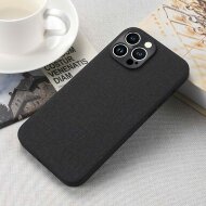 Чехол с тканевой текстурой для iPhone 13 Pro (черный) Чехол с тканевой текстурой для iPhone 13 Pro (черный)