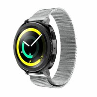 Миланский сетчатый браслет Luxury для Samsung Gear Sport / Gear S2 Classic / Galaxy Watch 42мм / Watch Active / Watch 3 (41мм) / Watch4 (серебряный)