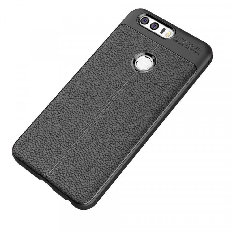 Чехол-накладка Litchi Grain для Huawei Honor 8 (черный)