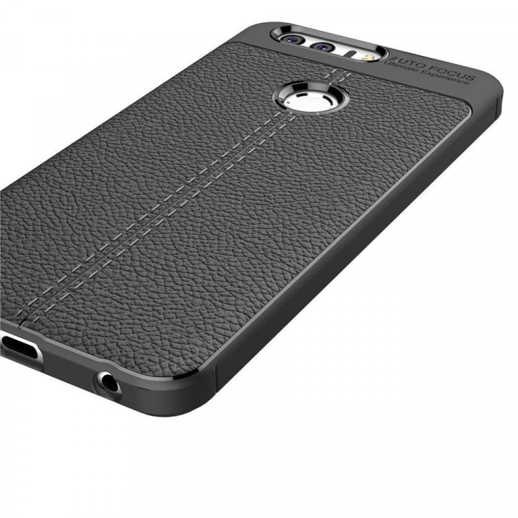 Чехол-накладка Litchi Grain для Huawei Honor 8 (черный)