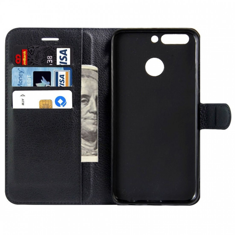 Чехлы на Huawei | с визитницей Huawei Honor 8 Pro (черный)
