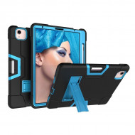 Гибридный TPU чехол для Apple iPad Pro 11 / iPad Air 4 (2020) / iPad Air 5 (2022) (черный+голубой) Гибридный TPU чехол для Apple iPad Pro 11 / iPad Air 4 (2020) / iPad Air 5 (2022) (черный+голубой)