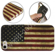 Мягкий пластиковый чехол для iPhone 5C (Retro USA Flag) Мягкий пластиковый чехол для iPhone 5C (Retro USA Flag)