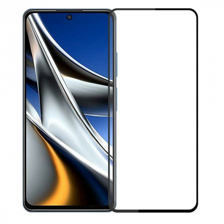 Защитное стекло 3D для Xiaomi Poco X4 Pro 5G (черный)